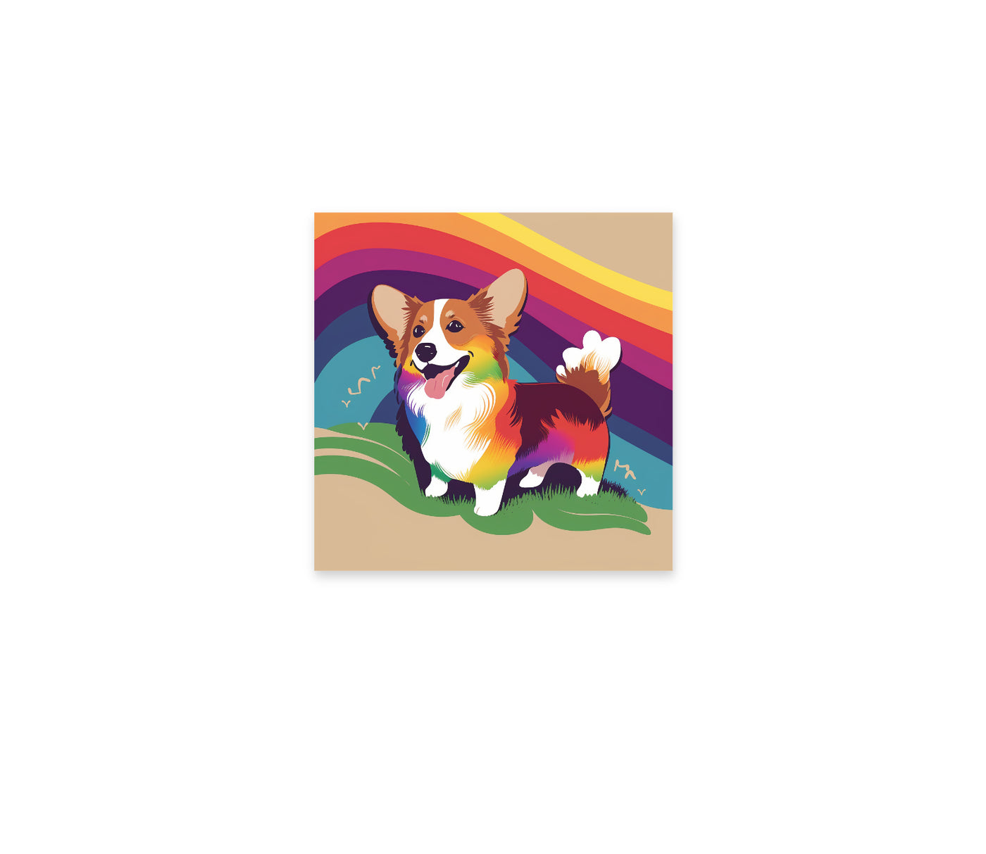 Corgi Pride 8x8"