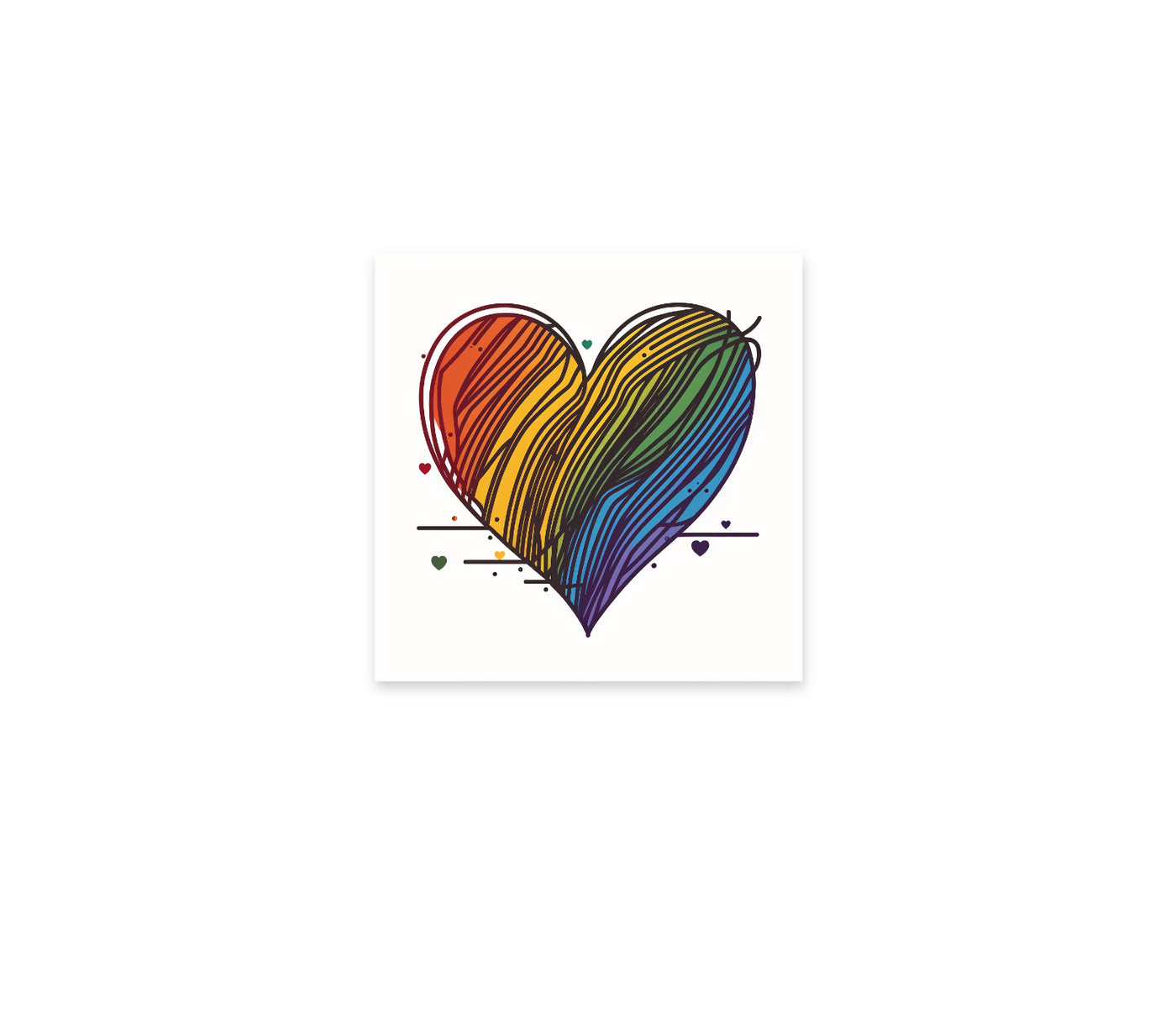 Pride Heartbeat 8x8"
